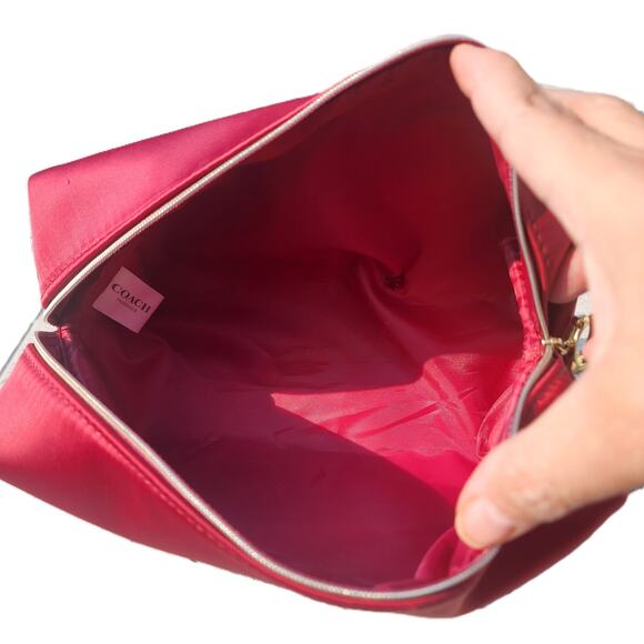 Coach Parfums Sheen Fabric Cosmetic Bag - Picture 6 of 9